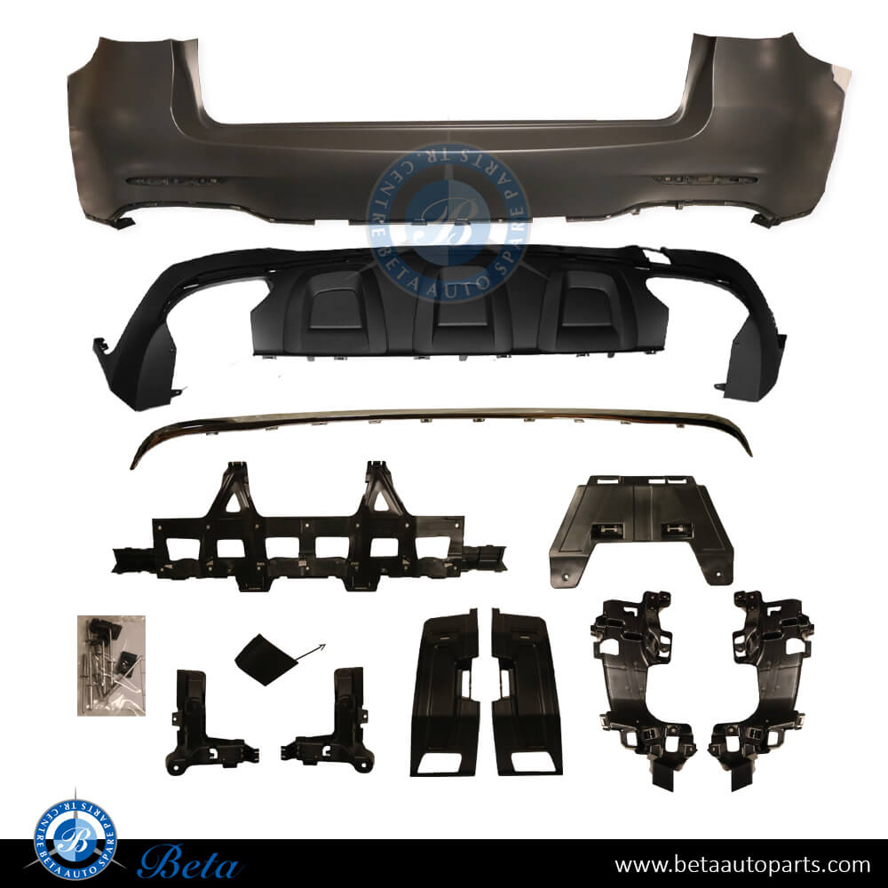 Rear Bumper Normal AMG without PDC Silver Color for Mercedes GLC-Class W253 2016-2019 models, Part Number 2538851501 Rear Bumper Normal AMG without PDC Silver Color for Mercedes GLC-Class W253 2016-2019 models, Part Number 2538851501